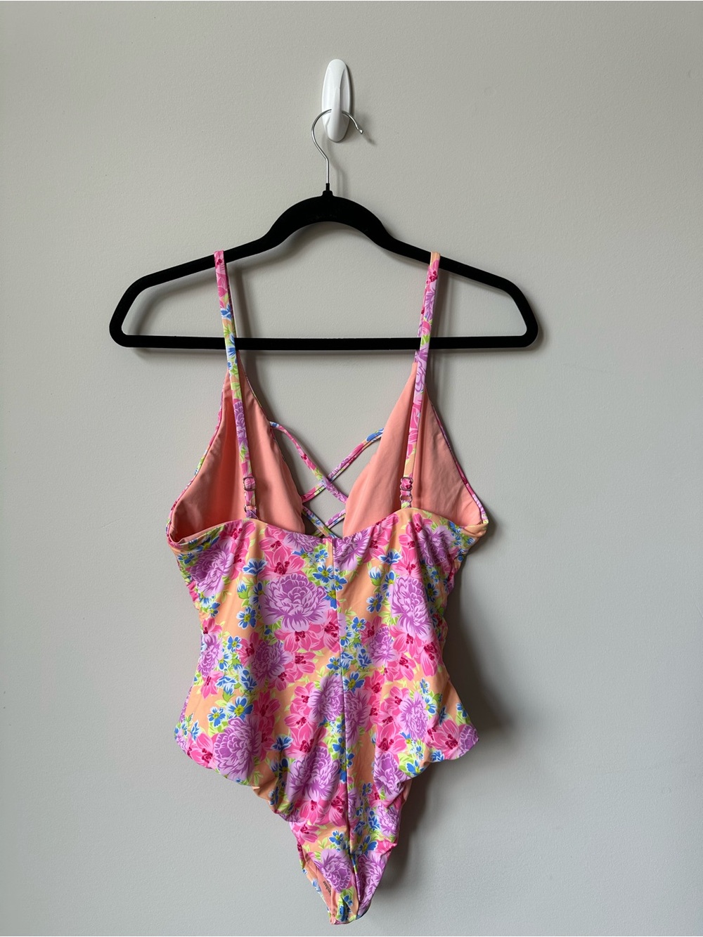Dippin' Daisy's Pink Floral Lace-Up One Piece - Picture 5 of 6